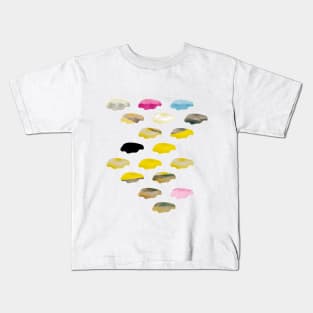 clouds and yellow beach Kids T-Shirt